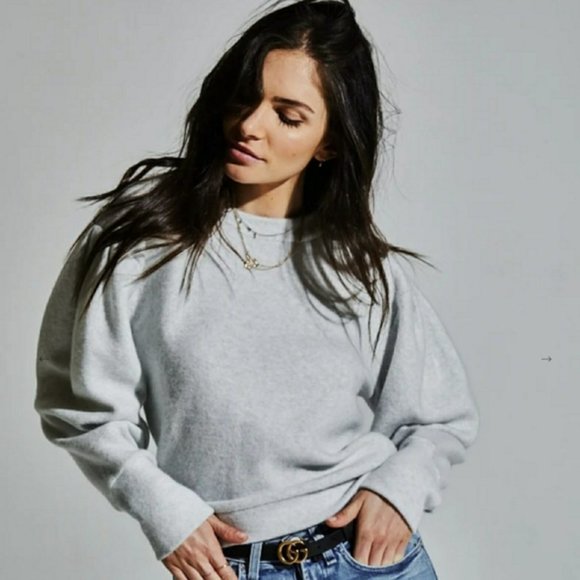 McGuire Denim Sweaters - Mcguire Bella Bubble Sleeve Crew Fleece Sweater.
